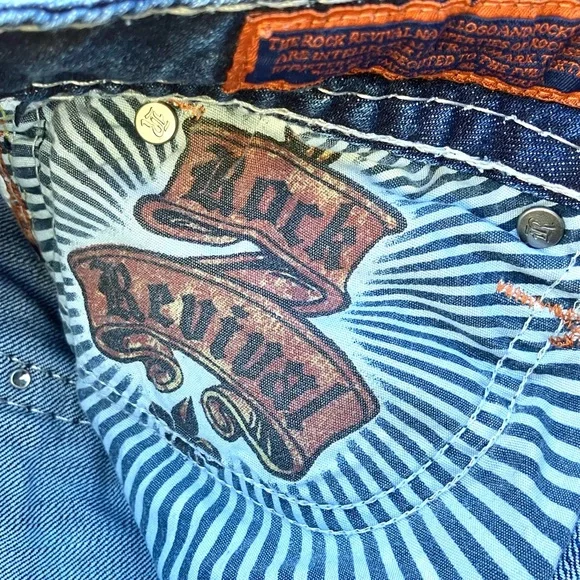 Rock Revival Esther Straight Jeans Sz 28 - Picture 8 of 8